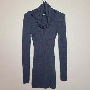 Tag Women's Casual Winter Chic Cowl Neck Ribbed Bodycon Sweater Tunic